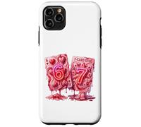 Carcasa para iPhone 11 Pro MAX 67 Six Seven Valentine Hearts Poker Card Meme Couple Girls