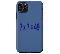 Carcasa para iPhone 11 Pro MAX 7 x 7 = 49 Meme Azul Marino