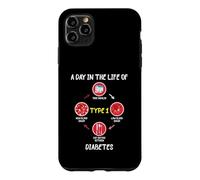 Carcasa para iPhone 11 Pro MAX A Day In The Life of Type 1 Diabetes Awareness Diabetic Gift