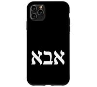 Carcasa para iPhone 11 Pro MAX Abba Padre Letras Hebreas Biblico Papá Israel Verso de la Biblia