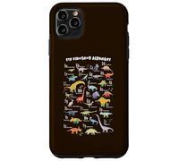 Carcasa para iPhone 11 Pro MAX ABC Dino Identificación A-Z Tipos De Dinosaurios Alfabeto Niños