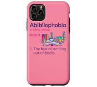 Carcasa para iPhone 11 Pro MAX Abibliofobia Definición Lectura Nerd Amantes del Libro Geek Girls