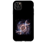 Carcasa para iPhone 11 Pro MAX ADN Helix Galaxia Ciencia Espacial Cósmico Concepto Gráfico