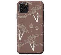 Carcasa para iPhone 11 Pro MAX Aesthetic Cottagecore Vintage Mushroom Garden Brown