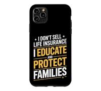 Carcasa para iPhone 11 Pro MAX Agente de Seguros de Vida Divertido Diciendo educar Proteger