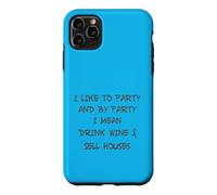 Carcasa para iPhone 11 Pro MAX Agente inmobiliario Divertido Agente de Bienes raíces Bebedor de café Cafeína Amor