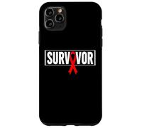 Carcasa para iPhone 11 Pro MAX Aids Survivor VIH Red Ribbon Aids Warrior - Día Mundial del SIDA