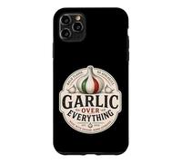 Carcasa para iPhone 11 Pro MAX Ajo sobre Todo Divertido Amante De La Comida Italiana Humor