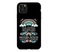 Carcasa para iPhone 11 Pro MAX Alana Vibes Only Cute Retro Girls Alana Name