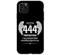 Carcasa para iPhone 11 Pro MAX Alas de ángel Número Espiritual 444 Protección Angélica Etérea