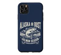 Carcasa para iPhone 11 Pro MAX Alaska or Bust Salmon Season Fishing Angler Cool Adventure