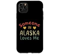 Carcasa para iPhone 11 Pro MAX Alguien en Alaska Me ama Retro USA State US