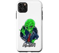 Carcasa para iPhone 11 Pro MAX Alien Rockstar Funny Martian Outer Space Sci Fi Invasión