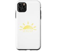 Carcasa para iPhone 11 Pro MAX Amanecer Sereno Sol Minimalista Naturaleza Tranquila