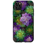 Carcasa para iPhone 11 Pro MAX Amante de Las Plantas suculentas de Cactus Verde Salvia púrpura
