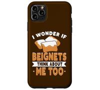 Carcasa para iPhone 11 Pro MAX Amante de Nueva Orleans Me pregunto si Beignets piensan en mí también
