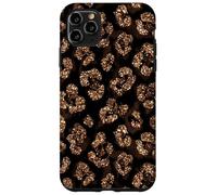 Carcasa para iPhone 11 Pro MAX Amarillo Marrón Leopardo Luxe Animal Spot Elegante Diseño Glam
