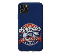 Carcasa para iPhone 11 Pro MAX America Turns 250 I Turn 50 Since 50th Birthday Retro