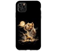 Carcasa para iPhone 11 Pro MAX American Bully Howling to The Moon Meme 90s Gráfico Animal