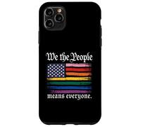 Carcasa para iPhone 11 Pro MAX American Flag Gay Pride Month We The People Means Everyone