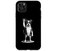 Carcasa para iPhone 11 Pro MAX American Staffordshire Terrier Rock Music Retro Vintage Dog