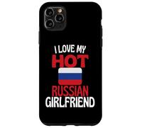 Carcasa para iPhone 11 Pro MAX Amo a mi Novia Rusa Caliente Relación Divertida con Rusia