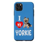 Carcasa para iPhone 11 Pro MAX Amo a mi Perro pequeño Yorkie Yorkshire Terrier Amante de los Animales