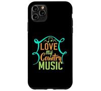 Carcasa para iPhone 11 Pro MAX Amo mi música Country para los fanáticos del Country Western