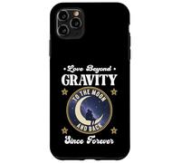 Carcasa para iPhone 11 Pro MAX Amor MÁS ALLÁ DE LA Gravedad A LA Luna Y Vuelta Desde Siempre Espacio
