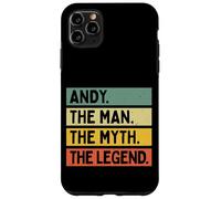 Carcasa para iPhone 11 Pro MAX Andy The Man The Myth The Legend - Cita Personalizada Divertida