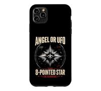 Carcasa para iPhone 11 Pro MAX Ángel o OVNI 8 Estrellas Puntiagudas desclasificado UAP Ezequiel Wheel