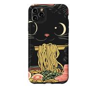 Carcasa para iPhone 11 Pro MAX Anime Cat Ramen Graphic tee, Japanese Kawaii Retro Y2K Manga