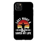 Carcasa para iPhone 11 Pro MAX Anoche un DJ me salvó la Vida Retro DJ Sunset