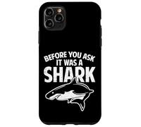 Carcasa para iPhone 11 Pro MAX Antes de Preguntar Que era un tiburón Divertido amputado de Pierna discapacitada
