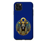 Carcasa para iPhone 11 Pro MAX Anubis Jackal God Ankh Arte del Mito Egipcio Antiguo