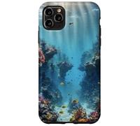 Carcasa para iPhone 11 Pro MAX Arrecife de Coral subacuático Mágico Océano estético