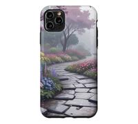 Carcasa para iPhone 11 Pro MAX Arte de Camino Floral del jardín Secreto japonés