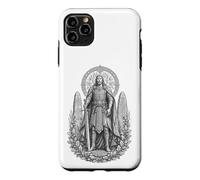 Carcasa para iPhone 11 Pro MAX Arte de Nuada Celtic Silver Hand Warrior King Line