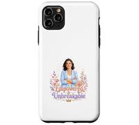 Carcasa para iPhone 11 Pro MAX Arte Floral de Fuerza de Mujer irrompible empoderada