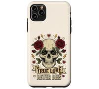 Carcasa para iPhone 11 Pro MAX Arte gótico del Tatuaje de Las Rosas del Amor Verdadero Nunca morirá
