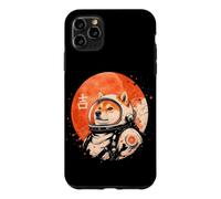 Carcasa para iPhone 11 Pro MAX Arte Minimalista japonés 70s Retro Space Shiba Inu Dog