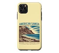 Carcasa para iPhone 11 Pro MAX Arte Retro de la Tierra Sagrada de Samoa Americana