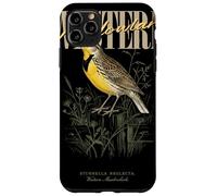 Carcasa para iPhone 11 Pro MAX Arte Vintage de observación de Aves de Western Meadowlark Love Birds