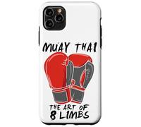 Carcasa para iPhone 11 Pro MAX Artes Marciales Muay Thai El Arte De 8 Miembros Cita Boxeo Tailandés
