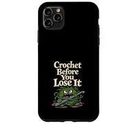 Carcasa para iPhone 11 Pro MAX Artesanía de Humor Negro a Ganchillo para Hacer Frente a la energía sarcástica del Hilo