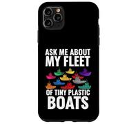 Carcasa para iPhone 11 Pro MAX Ask Me About My Fleet of Tiny Plastic Boats 3D Printing Fun