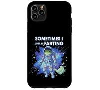 Carcasa para iPhone 11 Pro MAX Astronauta Rana A Veces Solo Estar Pedos Divertido Espacio Meme