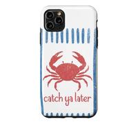 Carcasa para iPhone 11 Pro MAX Atrapa ya más Tarde Cangrejo Sailorcore Fishermencore