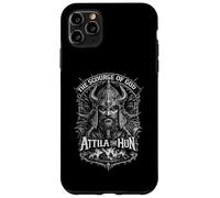 Carcasa para iPhone 11 Pro MAX Attila el Hun Azote de Dios Guerrero Retrato Arte Oscuro