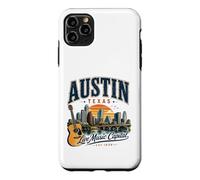 Carcasa para iPhone 11 Pro MAX Austin Texas Live Music Capital Estilo Guitarra Vintage
